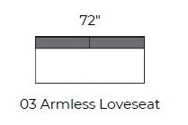 Lago Vista Armless Loveseat - Peyton Slate
