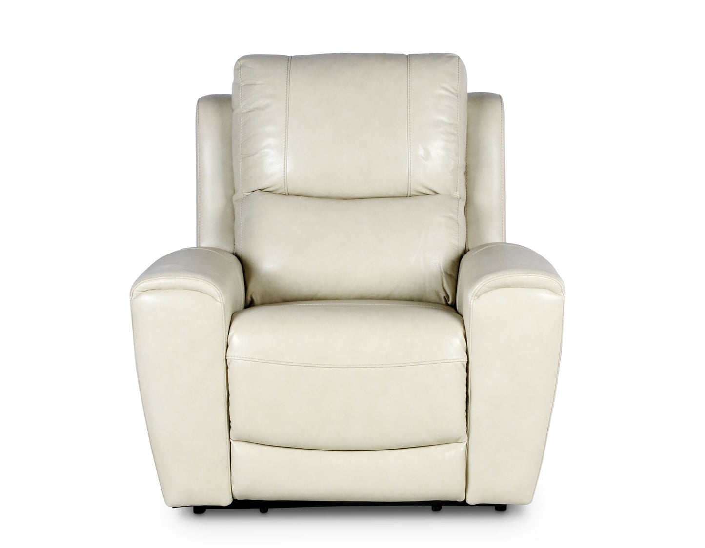 Laura Ivory Leather Power Recliner -