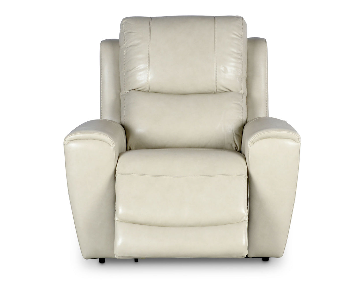 Laura Ivory Leather Power Recliner -