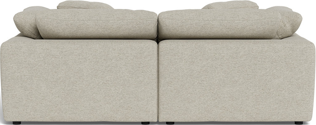 Fluffy 89" 2 Piece Sofa w/Otto - Merit Dove