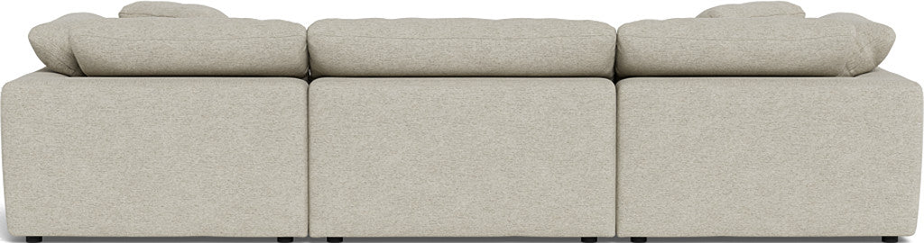 Fluffy 133.5" 3pc Sofa - Merit Dove