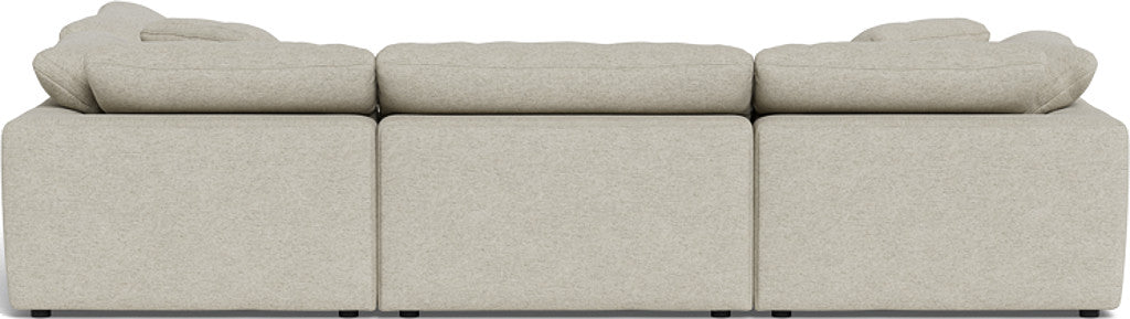 Fluffy 133.5" 4 Piece Sectional w/Otto - Merit Dove