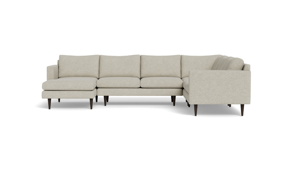 Wallace 130" Untufted Corner Sectionals w. Left Chaise - Merit Dove