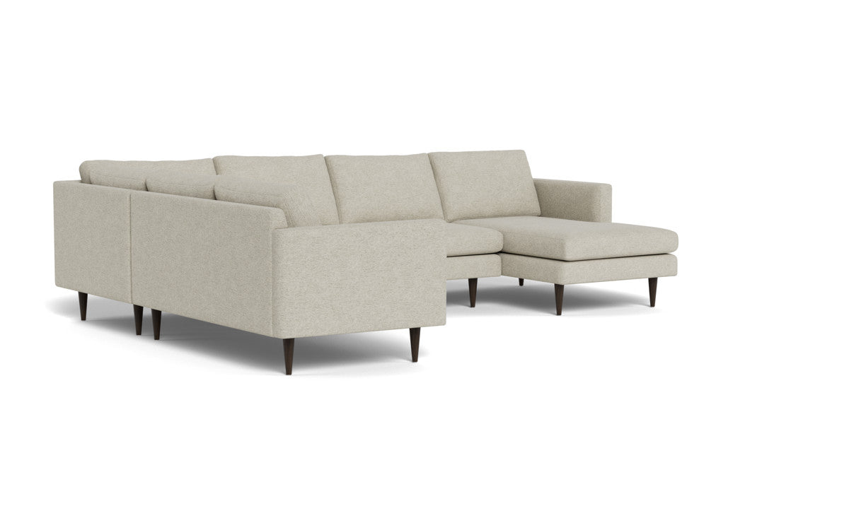 Wallace 130" Untufted Corner Sectionals w. Right Chaise - Merit Dove