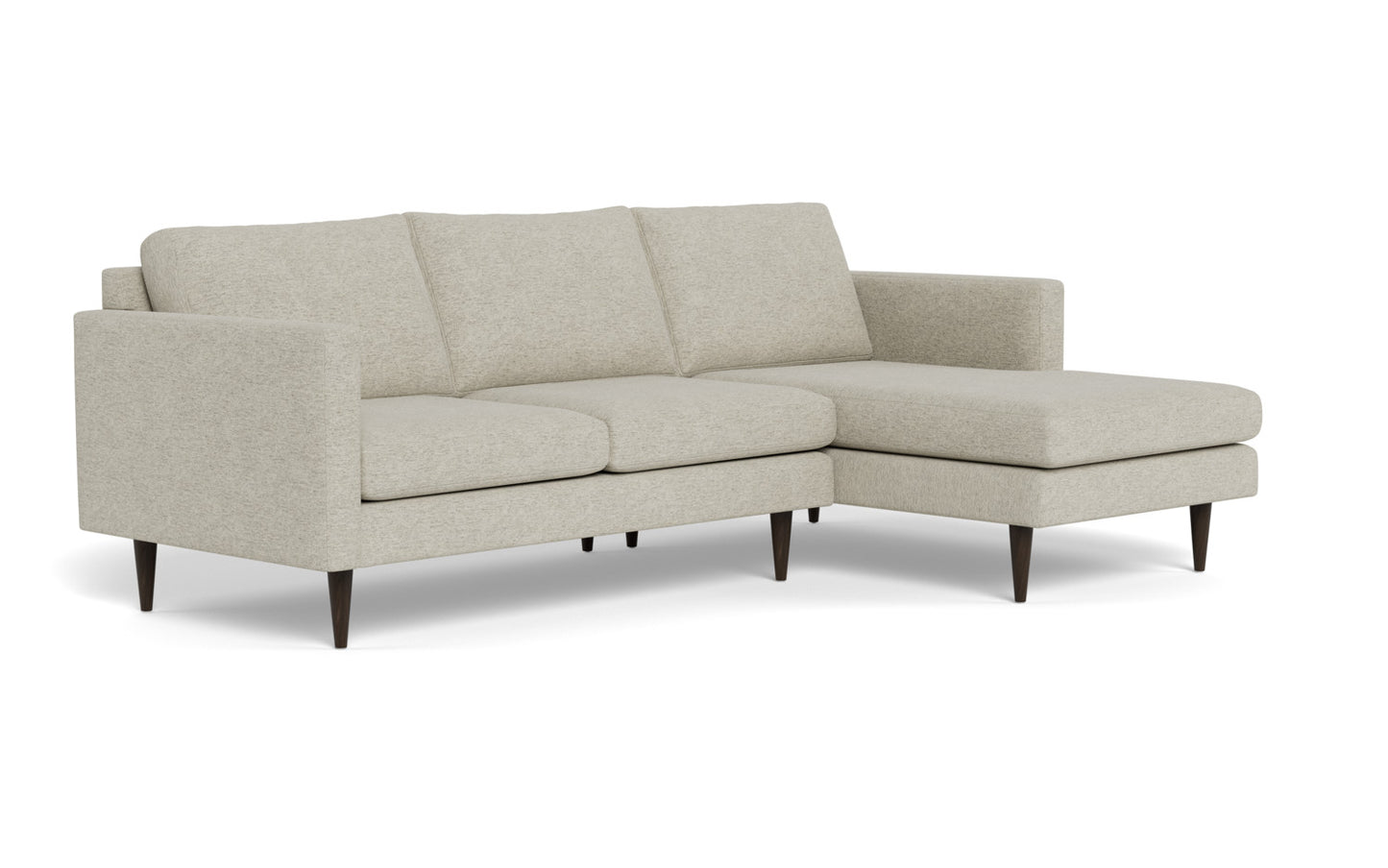 Wallace 98" Untufted Right Chaise Sectional - Merit Dove