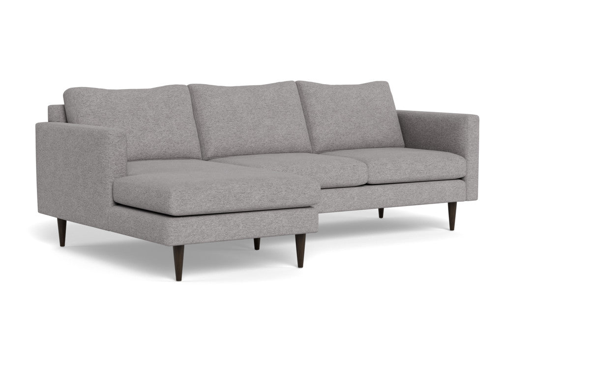 Wallace 98" Untufted Left Chaise Sectional - Merit Graystone