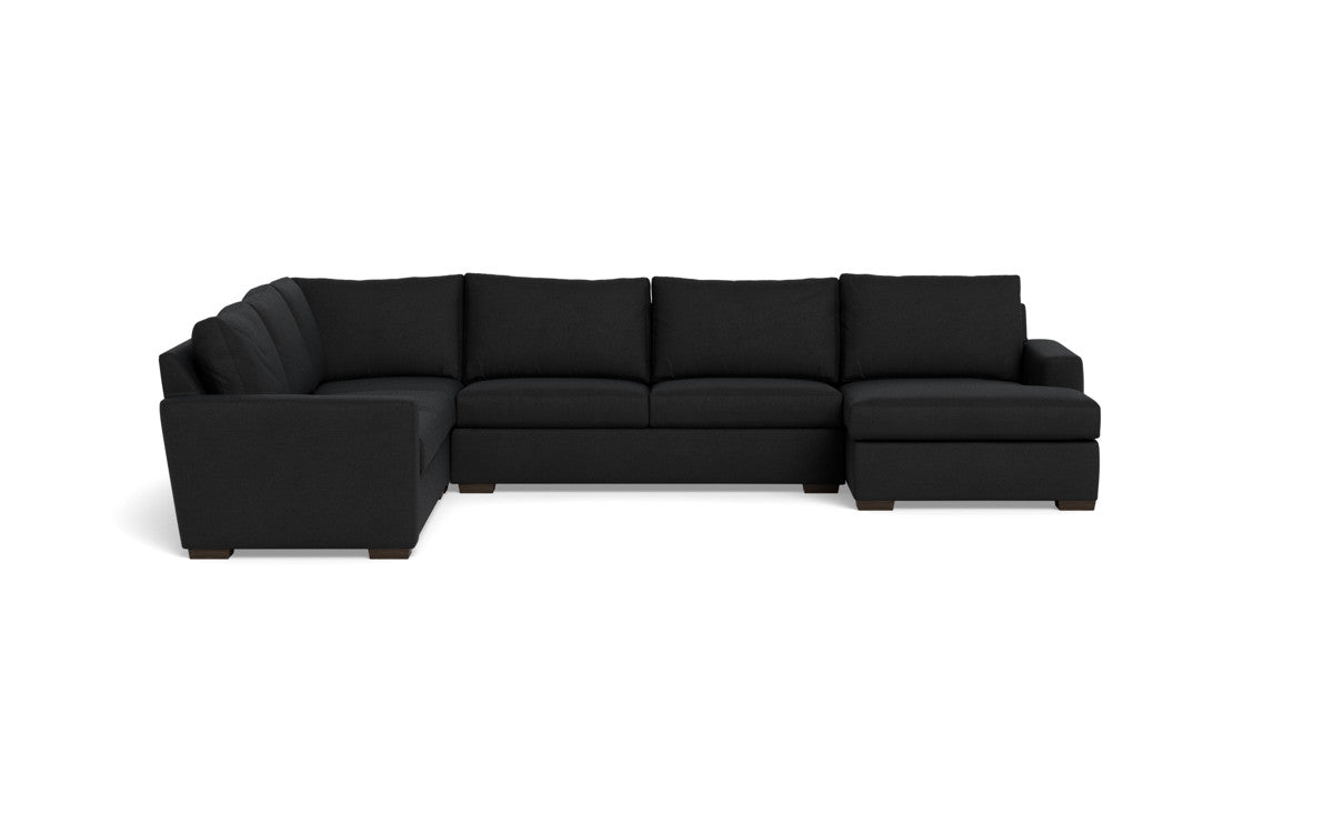 Mesa 156" Corner Sectionals w. Right Chaise - Merit Onyx