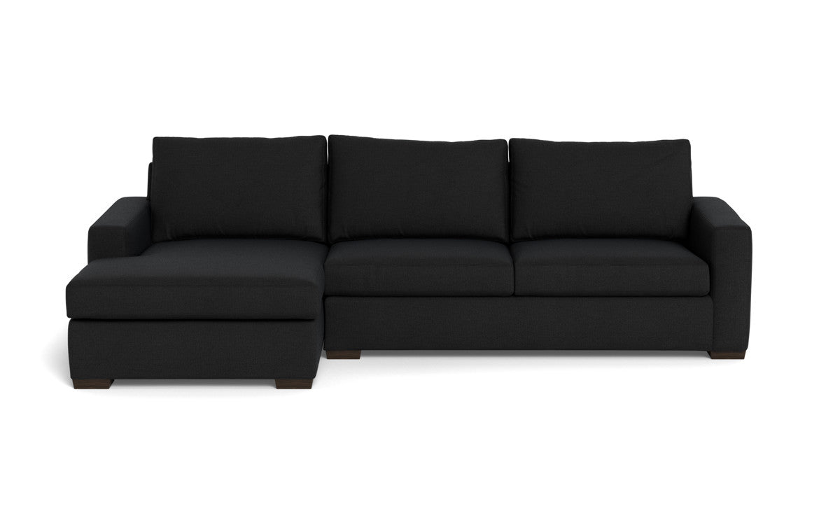 Mesa 123" Left Chaise Sectional - Merit Onyx
