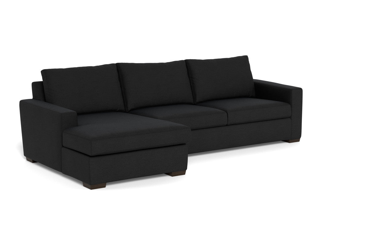 Mesa 123" Left Chaise Sectional - Merit Onyx