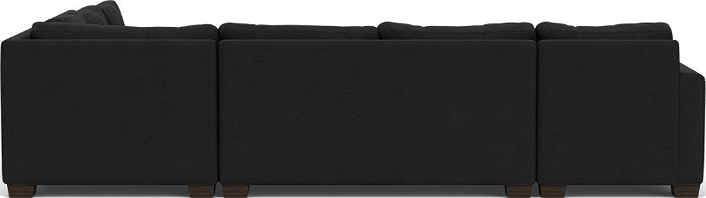 Track 141" Corner Sectionals W. Full Sleeper & Left Chaise - Merit Onyx