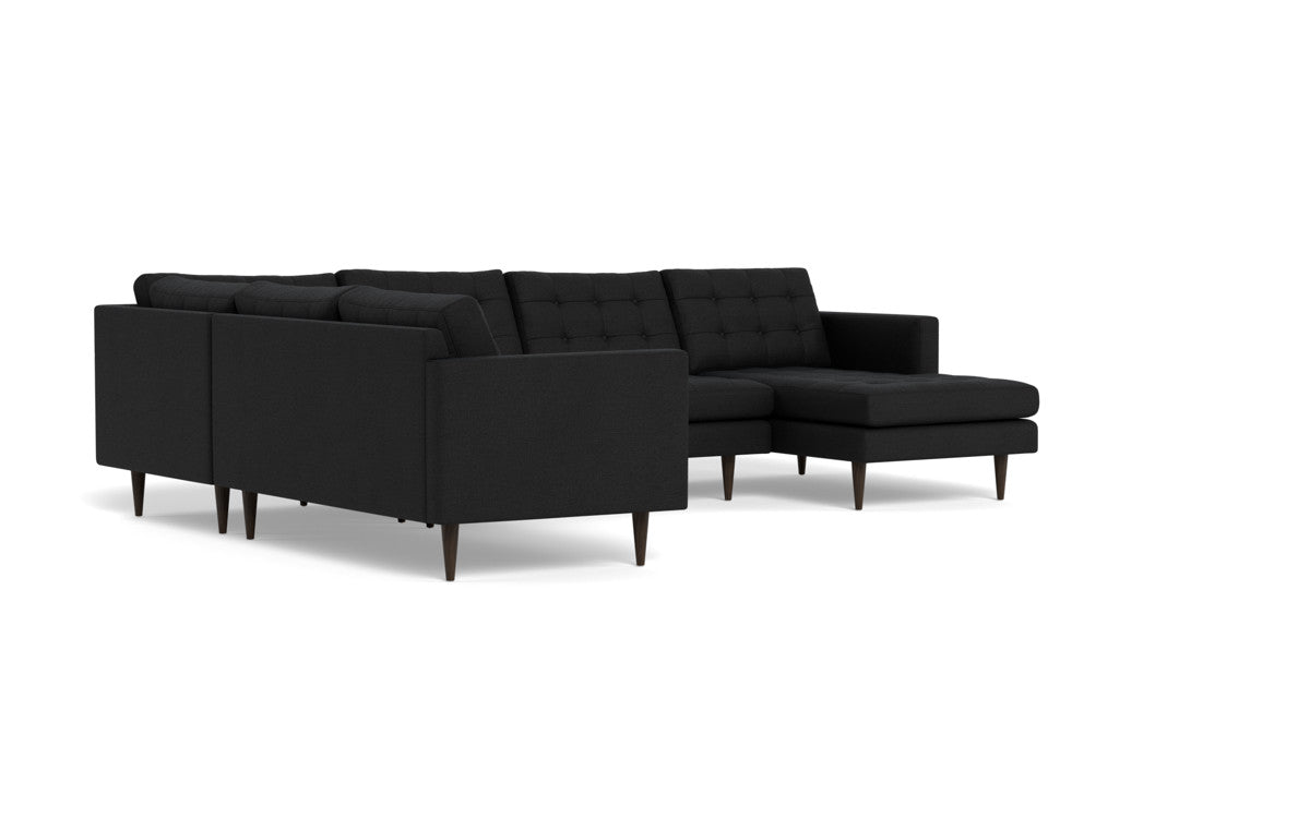 Wallace 130" Corner Sectionals w. Right Chaise - Merit Onyx
