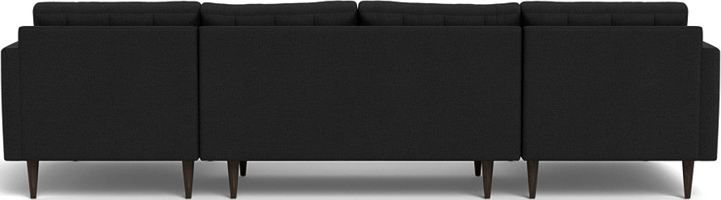 Wallace 126" Double Chaise U Sectional - Merit Onyx
