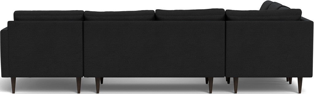 Wallace 130" Untufted Corner Sectionals w. Right Chaise - Merit Graystone