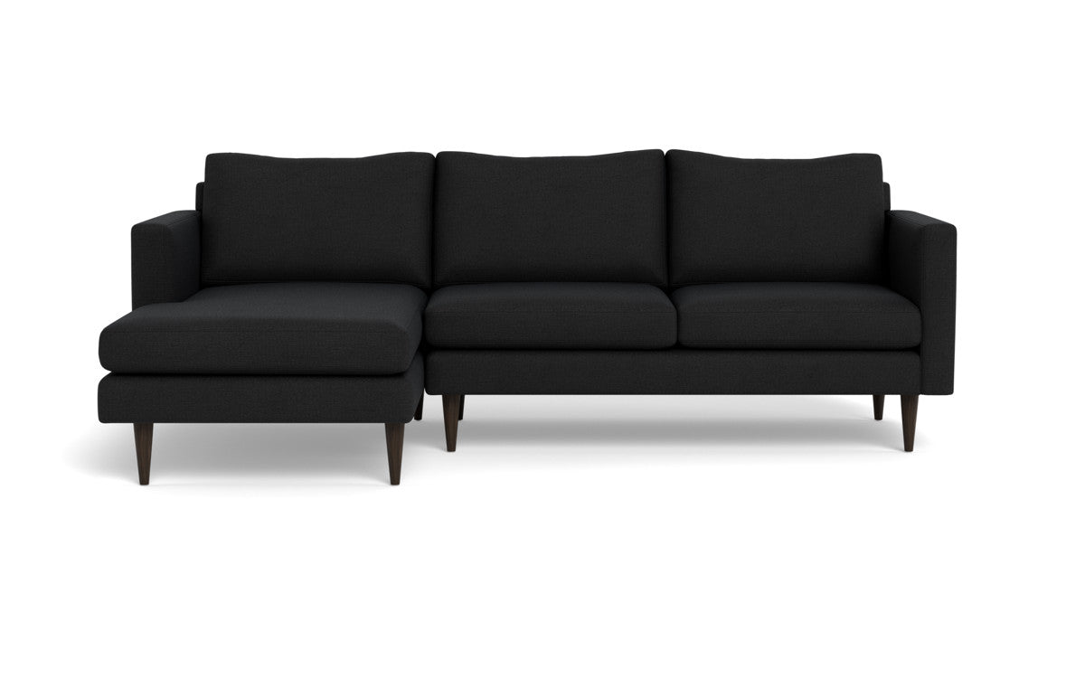 Wallace 98" Untufted Left Chaise Sectional - Merit Onyx