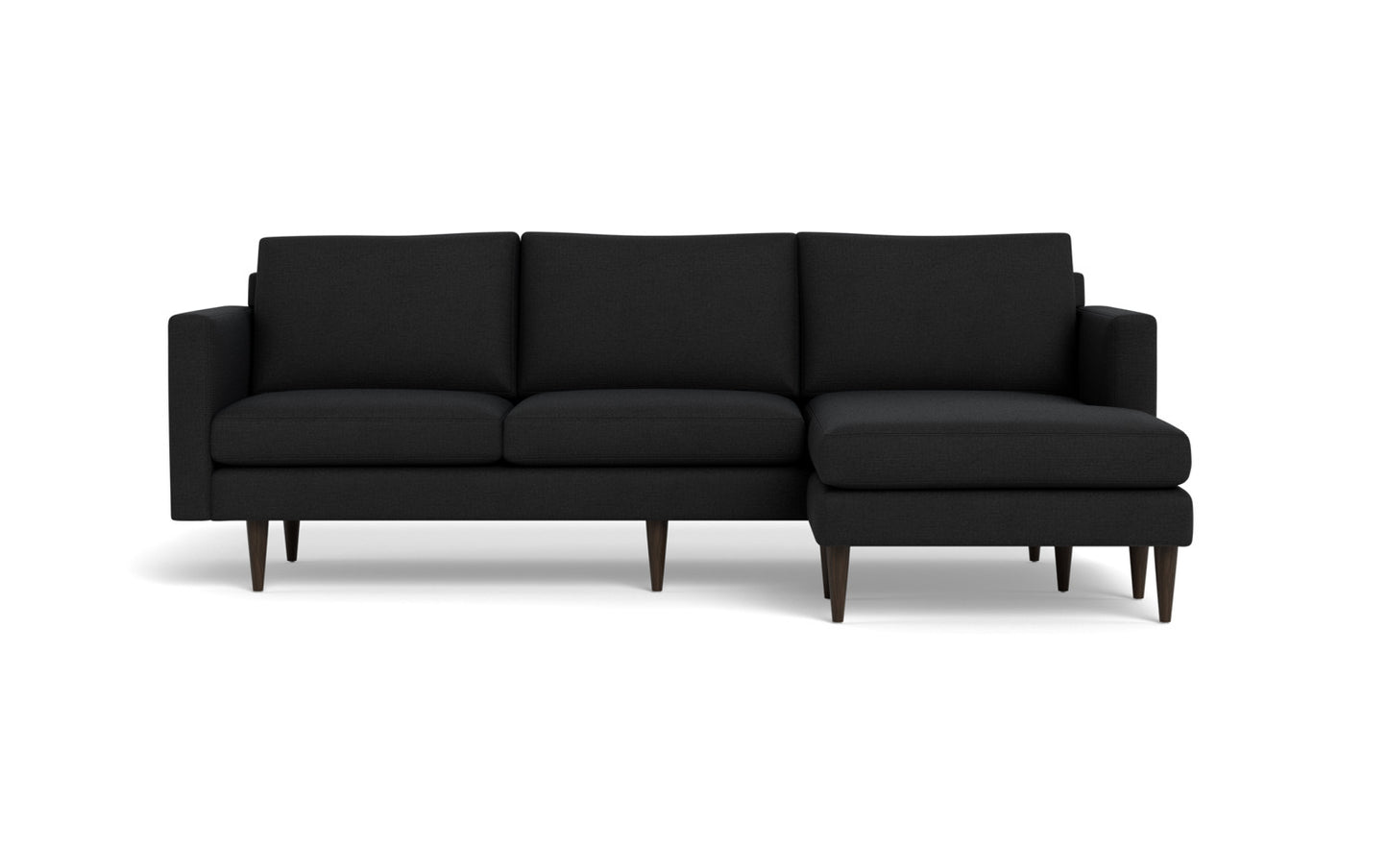 Wallace 98" Untufted Reversible Chaise Sofa - Merit Graystone