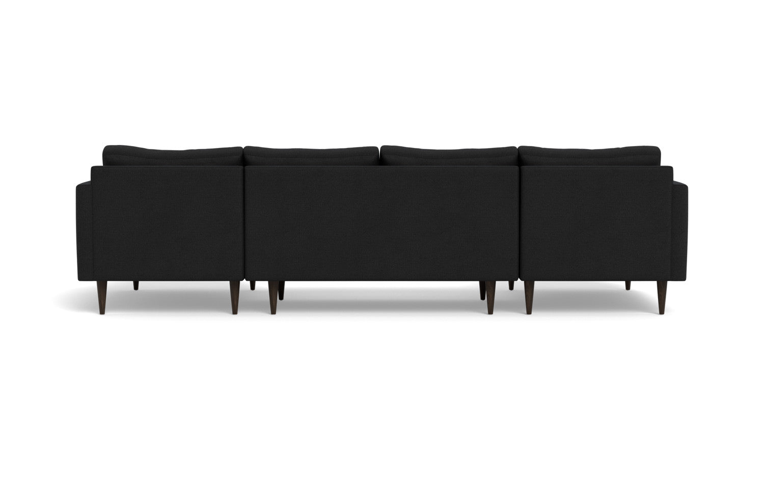 Wallace 126" Untufted Double Chaise U Sectional - Merit Graystone