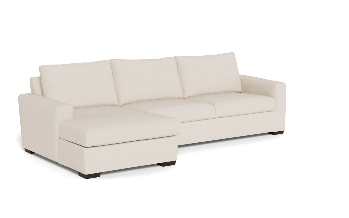 Mesa 123" Left Chaise Sectional - Merit Snow