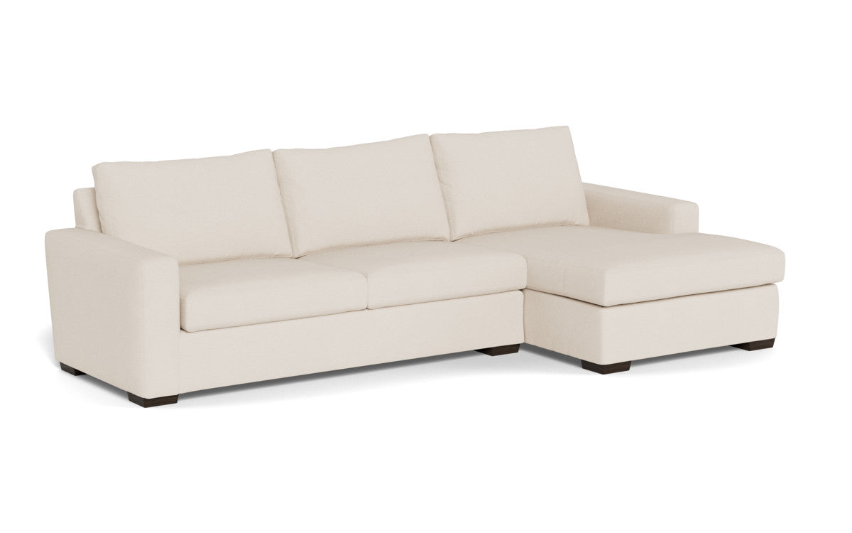 Mesa 123" Right Chaise Sectional - Merit Snow