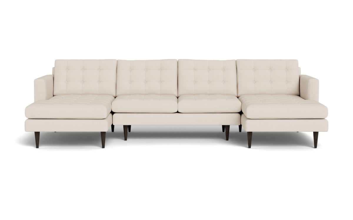 Wallace 126" Double Chaise U Sectional - Merit Snow