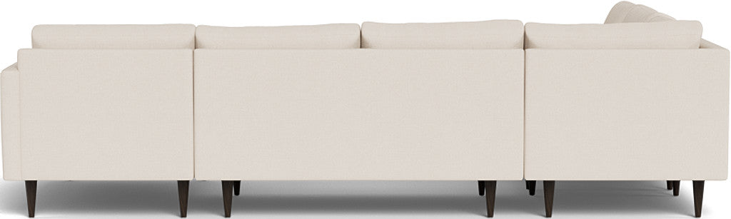 Wallace 130" Untufted Corner Sectionals w. Right Chaise - Merit Snow