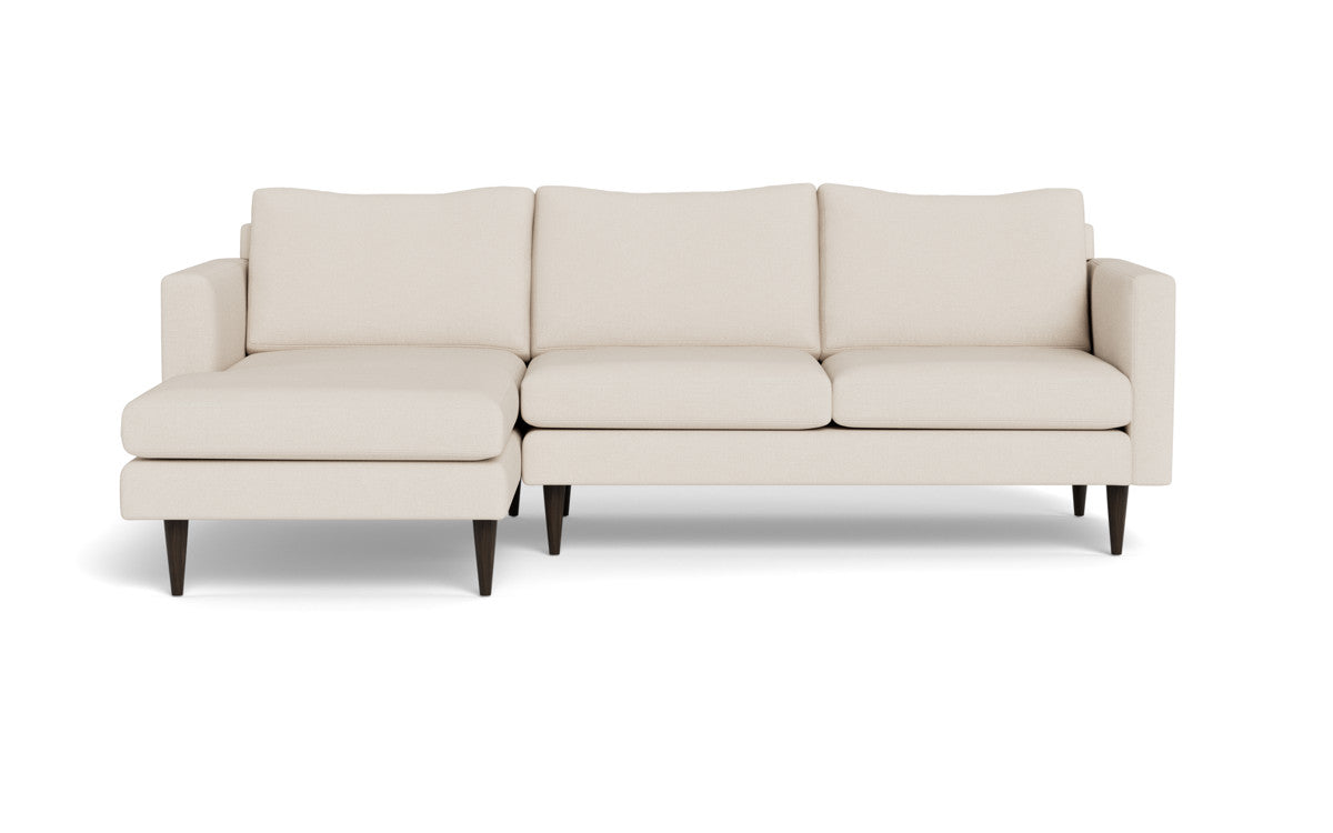 Wallace 98" Untufted Left Chaise Sectional - Merit Snow