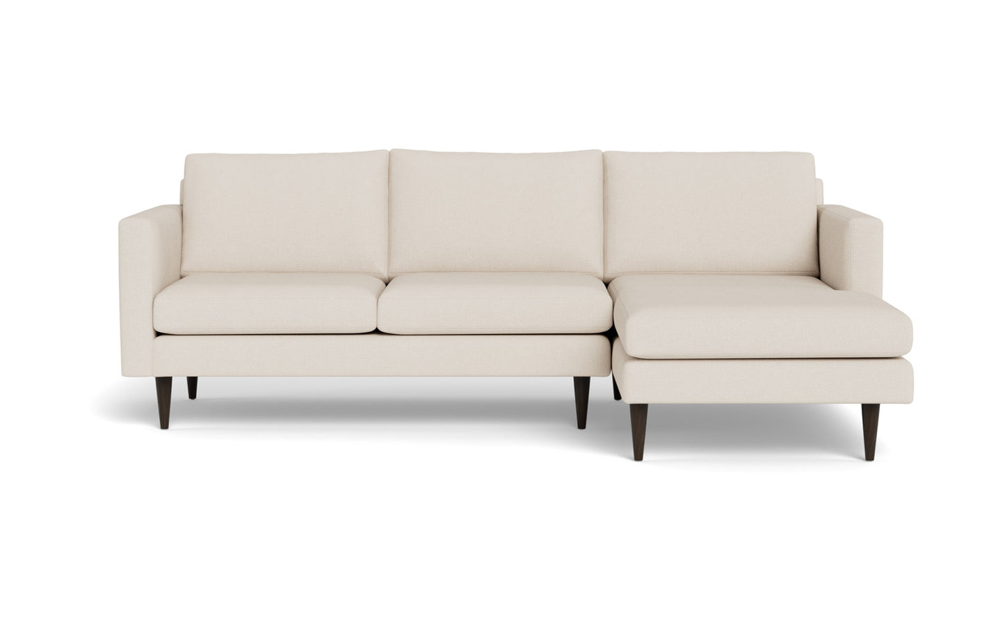 Wallace 98" Untufted Right Chaise Sectional - Merit Onyx