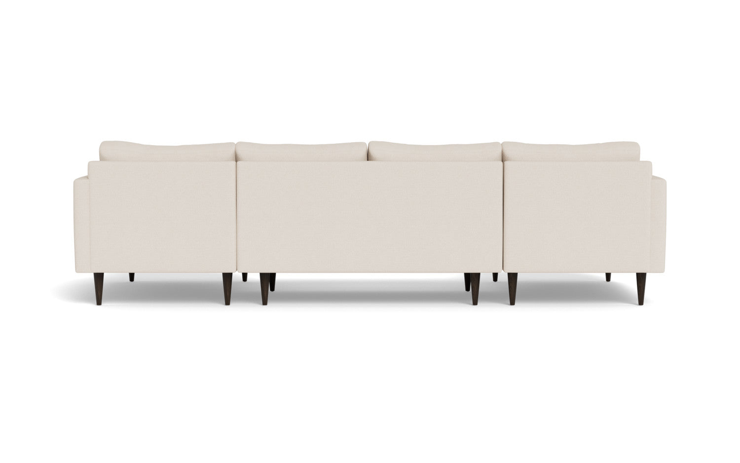 Wallace 126" Untufted Double Chaise U Sectional - Merit Snow
