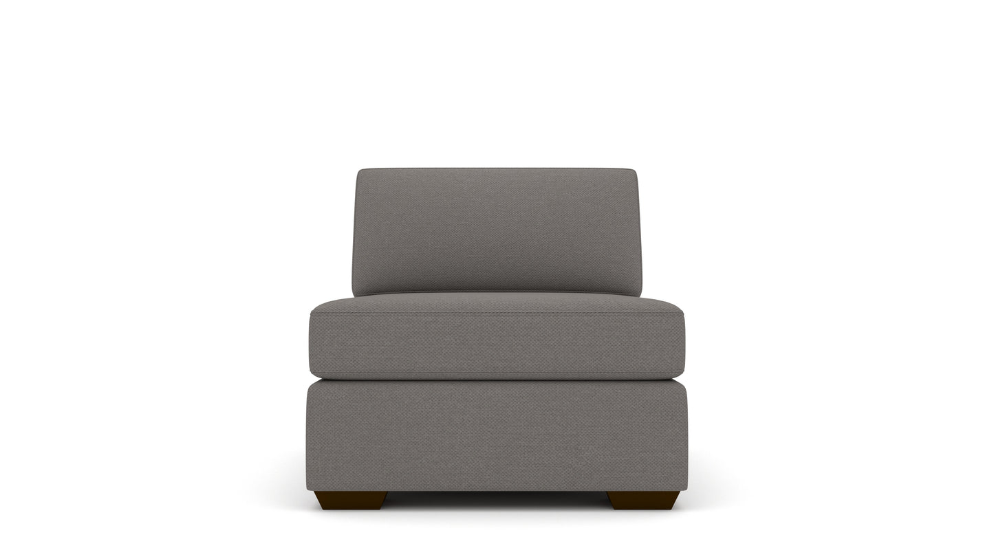 Mas Mesa Deep Armless Chair - Peyton Slate