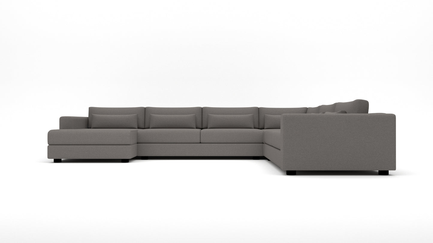 Menchaca 162" Corner Sectional W. Left Chaise - Peyton Slate