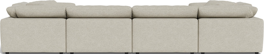 Fluffy 178" 4 Corner U Sectional - Merit Dove