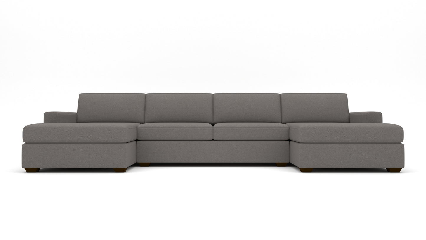 Mesa 158" Double Chaise With Armless Loveseat - Peyton Slate