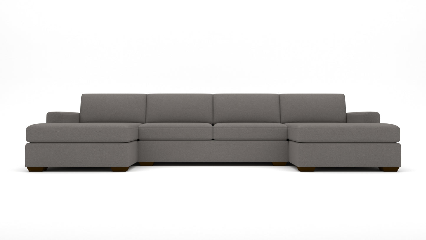 Mesa 158" Double Chaise With Armless Loveseat - Peyton Slate