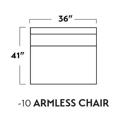 Mesa Armless Chair - Peyton Slate