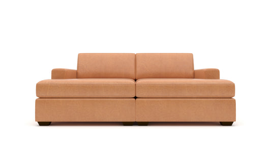Mesa 86" Leather Double Chaise -