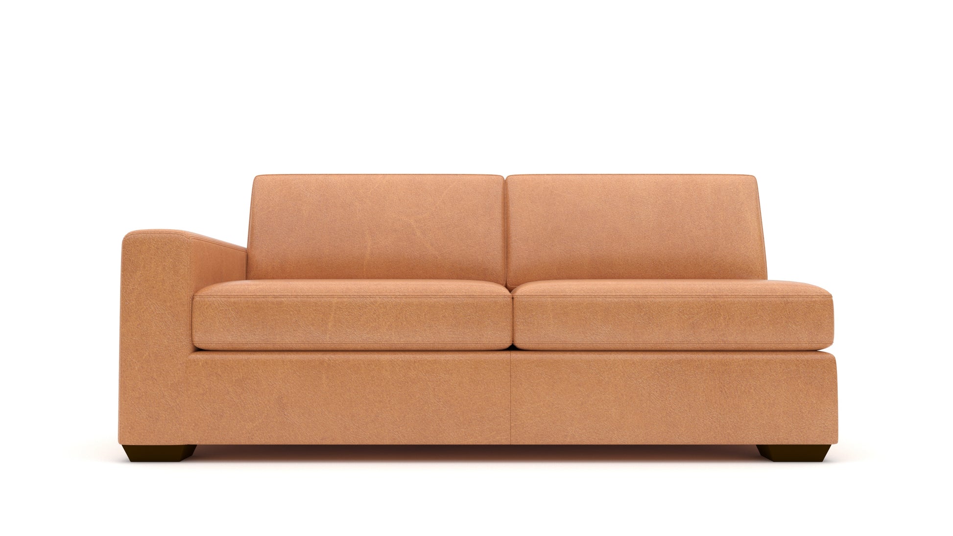 Mesa Leather Laf Condo Sofa - Hudson Lager
