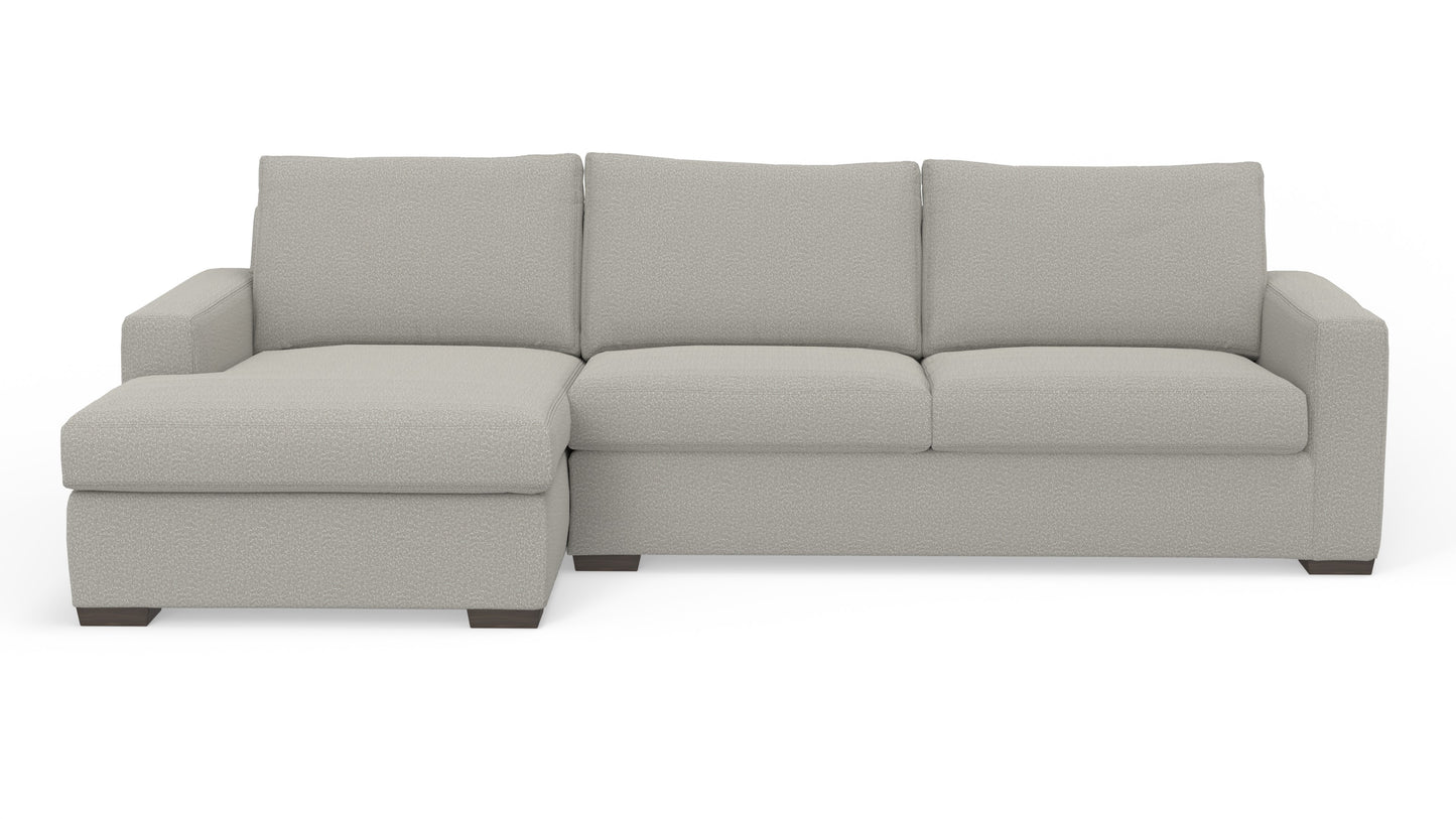 Mesa 123" Left Chaise Sectional - Bloke Cotton