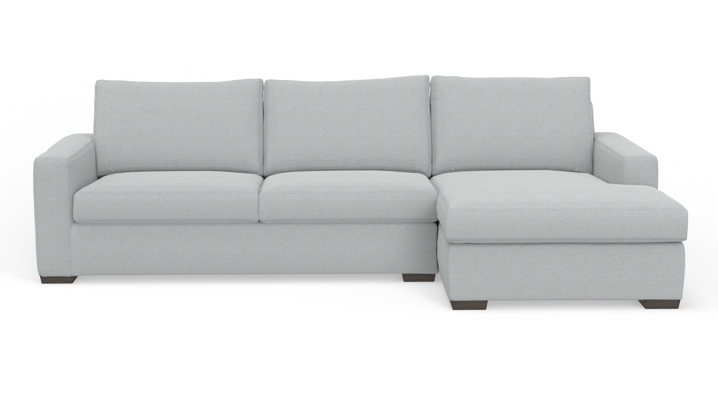 Mesa 123" Right Chaise Sectional - Bloke Snow