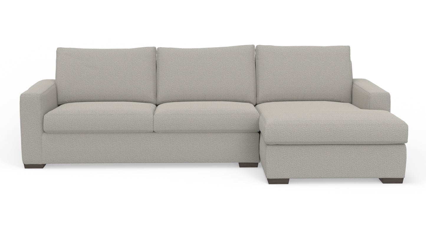 Mesa 123" Right Chaise Sectional - Bloke Cotton