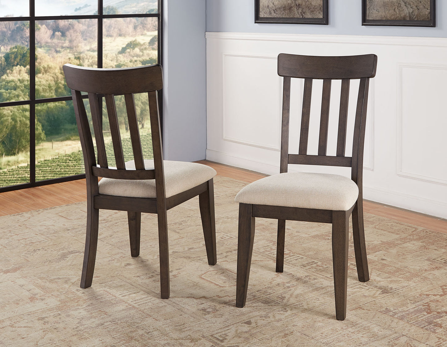 Nara Dark Dining Chairs (pr) -
