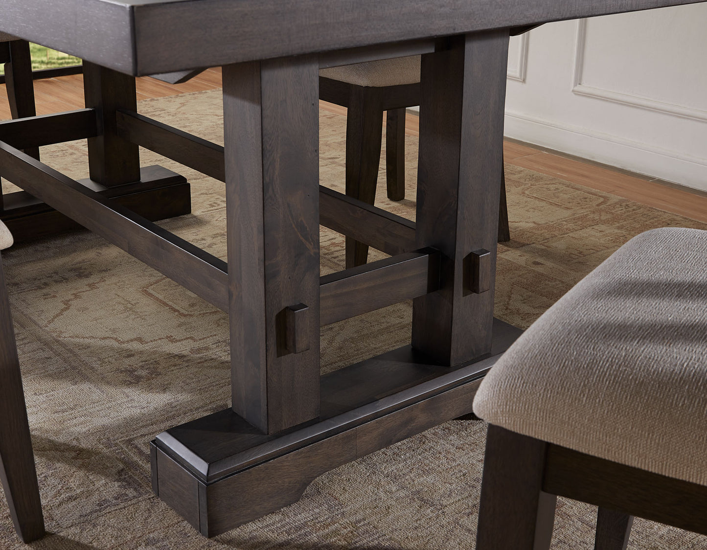 Nara 108" Rectangle Dark Dining Table -