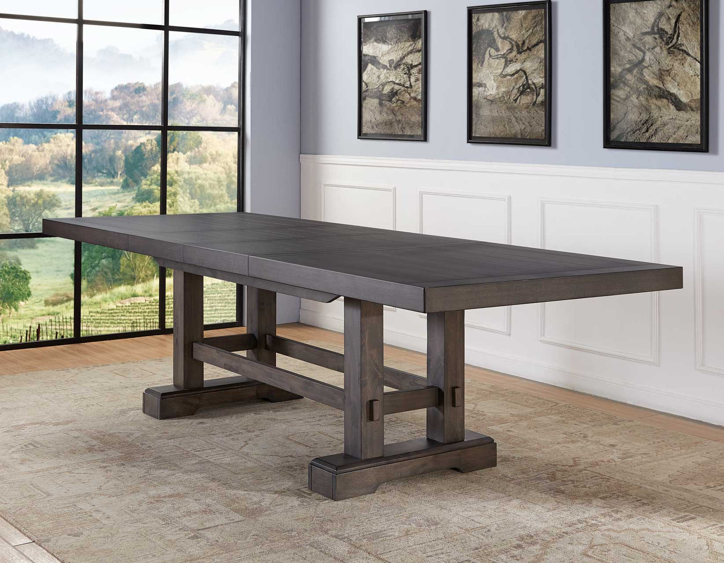 Nara 108" Rectangle Dark Dining Table -