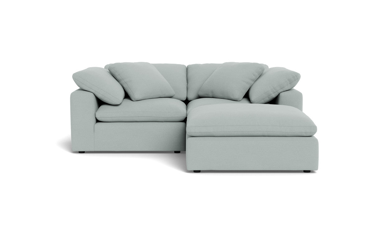 Fluffy 89" 2 Piece Sofa w/Otto - Peyton Light Blue