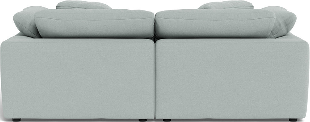 Fluffy 89" 2 Piece Sofa w/Otto - Peyton Light Blue