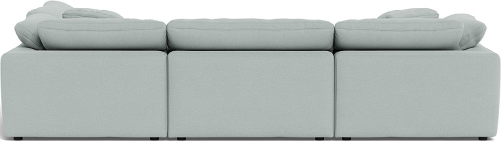 Fluffy 133.5" 4 Piece Sectional w/Otto - Peyton Light Blue