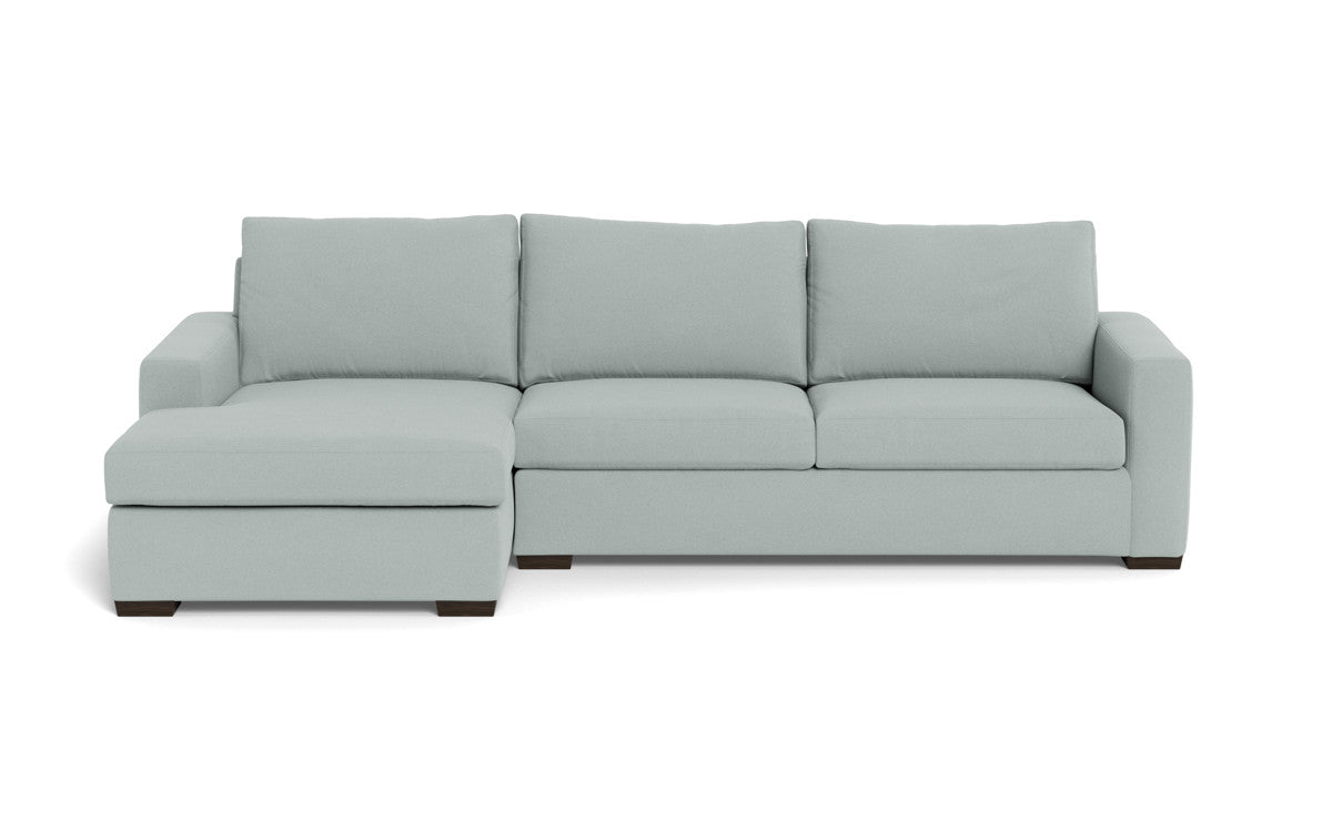 Mesa 123" Left Chaise Sectional - Peyton Light Blue