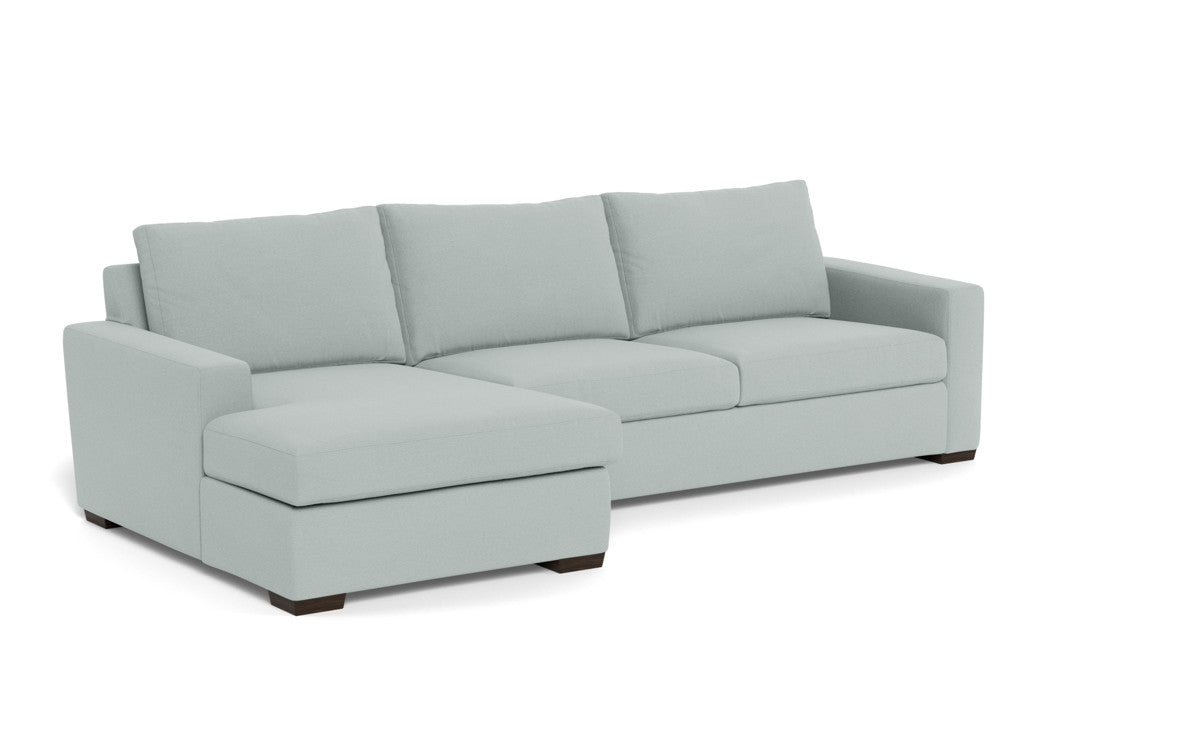 Mesa 123" Left Chaise Sectional - Peyton Light Blue