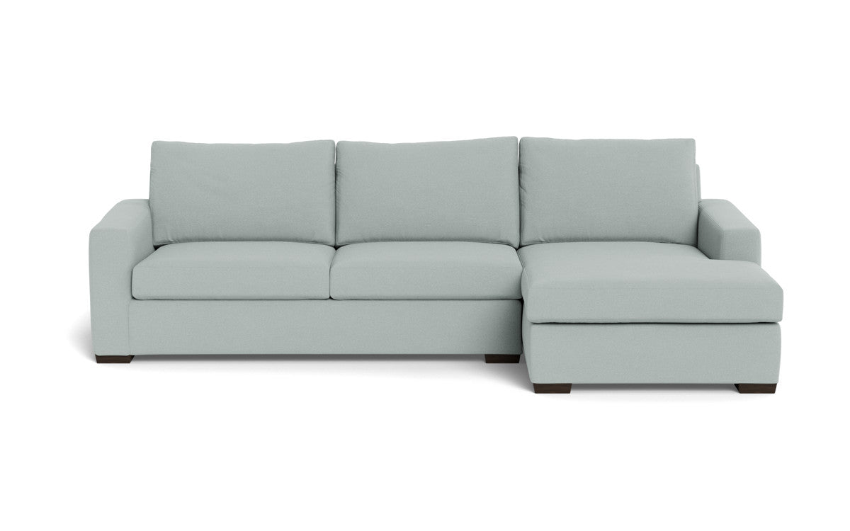 Mesa 123" Right Chaise Sectional - Peyton Light Blue