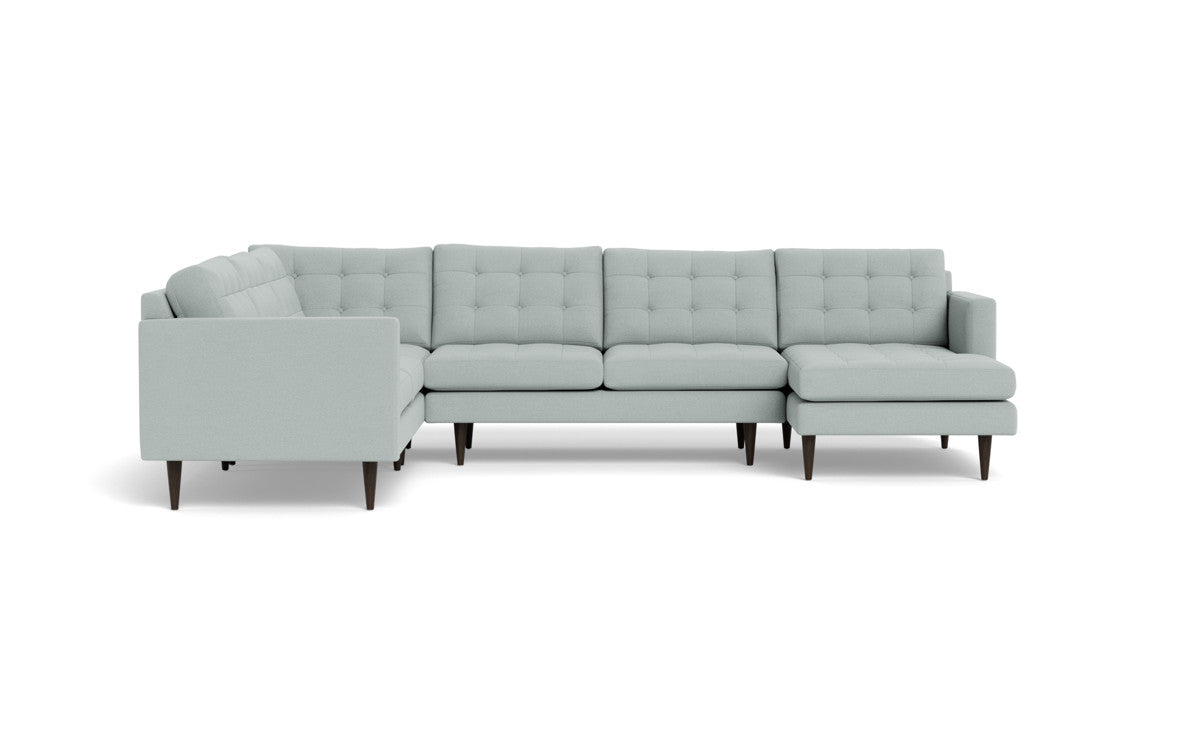 Wallace 130" Corner Sectionals w. Right Chaise - Peyton Light Blue