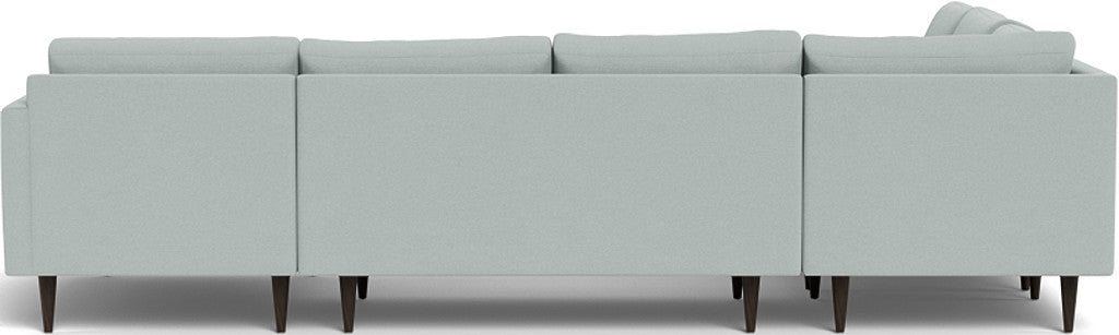 Wallace 130" Untufted Corner Sectionals w. Right Chaise - Nepal Pebble