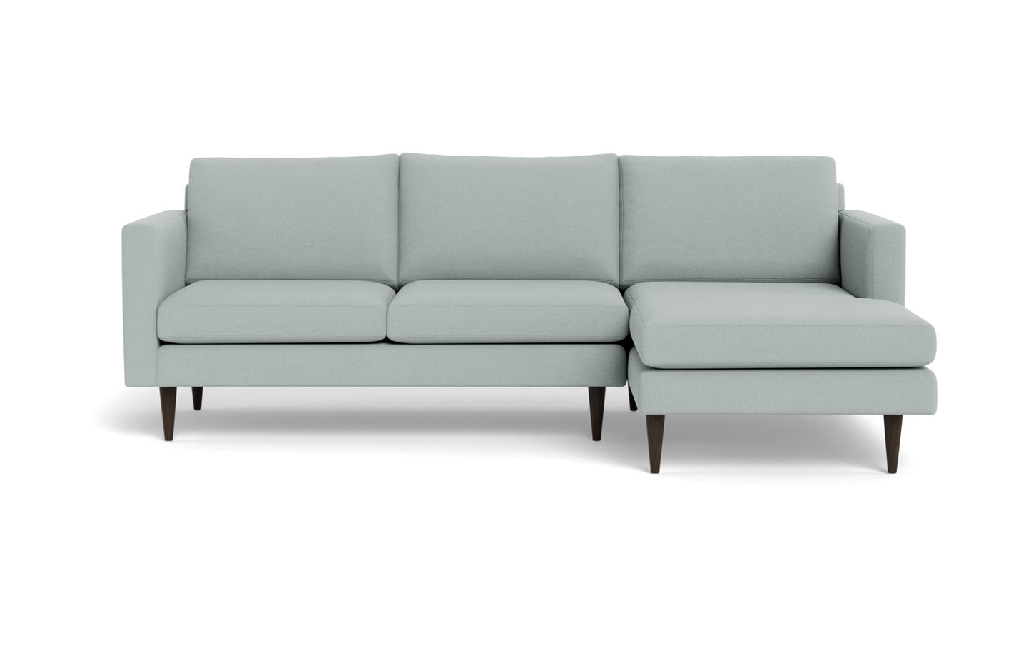 Wallace 98" Untufted Right Chaise Sectional - Nepal Pebble